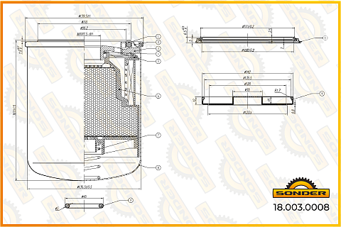 Картридж осушителя Premium, Wabco 4329012462 (Безусловная двухлетняя гарантия качества)