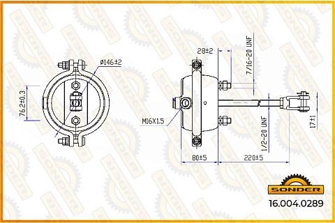 Тормозная камера тип 12 о.н. 544412010