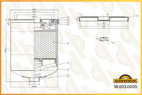 Фильтр влагоотделителя Premium Wabco 4324109272 (Безусловная двухлетняя гарантия качества)