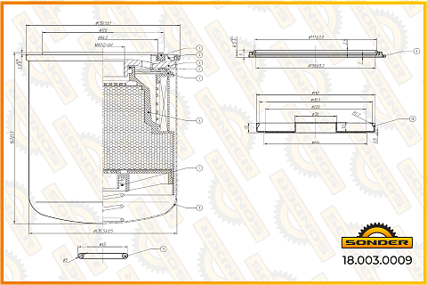 Фильтр осушителя Premium M41x2. Wabco 4329012512 (Безусловная двухлетняя гарантия качества)