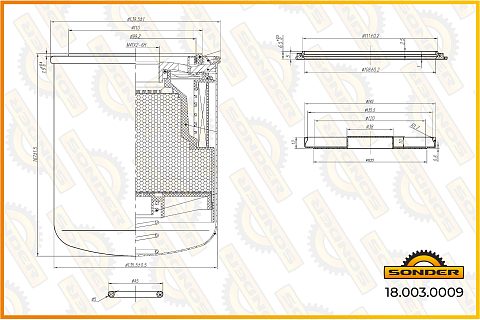 Фильтр осушителя Premium M41x2. Wabco 4329012512 (Безусловная двухлетняя гарантия качества)