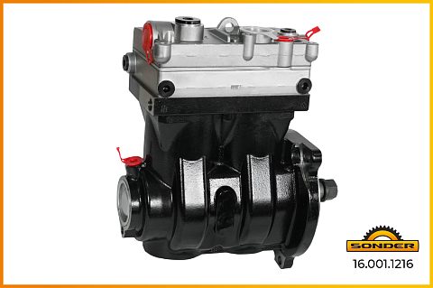 Компрессор 2-х цилиндровый Volvo - WABCO 4127040180, 4127040187, 4127040230, VOLVO 21379906, 21172036, 20850846, 85003282, 85000615, 20845313