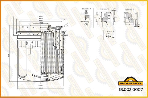 Фильтр влагоотделителя Premium Volvo/RVI с установочным комплектом для EAC 2.5,  Wabco 4329015002 (Безусловная двухлетняя гарантия качества)