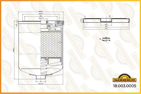 Фильтр влагоотделителя Premium Wabco 4324109272 (Безусловная двухлетняя гарантия качества)